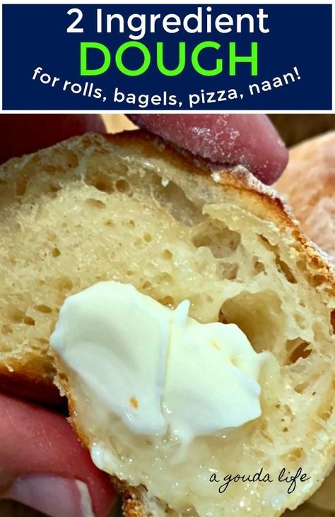 Greek Yogurt Bread, Bread Flour Recipe, Pizza Naan, 2 Ingredient Dough, Yogurt Bread, Healthy Bread Recipes, Homemade Bread Recipes Easy, Artisan Bread Recipes, Greek Yogurt Recipes