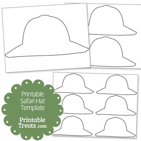 Printable Safari Hat Template Safari Hat Printable, Safari Hat Template Free Printable, Nurse Hat Template, Safari Template, Safari Theme Classroom, Safari Classroom, Preschool Jungle, Safari Crafts, Jungle Classroom