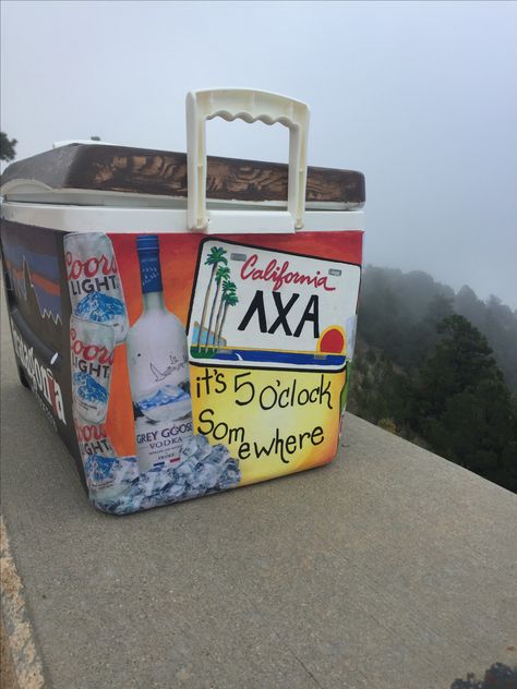 Painted Fraternity Cooler   Tags: painted frat cooler, cooler, formal cooler, formal cooler designs, painted cooler, cooler connection, painted cooler for sale, Fraternity cooler, painted Fraternity cooler, painted Fraternity cooler quote, grey goose Fraternity cooler, California painted cooler, license plate painted cooler, sunset painted cooler, it's 5 o'clock somewhere cooler Die Is Life Frat Cooler, Painted Coolers For Guys Formal, Frat Cooler License Plate, Tke Fraternity Coolers, Painted Frat Cooler Ideas, Austin Formal Cooler, Cooler Painting Ideas For Guys, Painting Cooler Ideas, Painted Coolers For Guys Fraternity