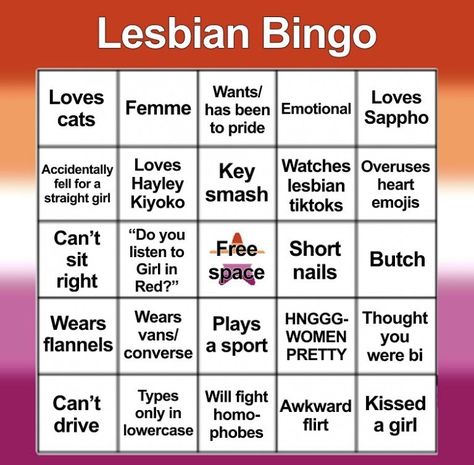 Lgbtq Safe Space, Trans Nonbinary, About Me Template, Bingo Sheets, Bingo Template, Lgbt Humor, Lgbtq Funny, Bingo Card, Gay Humor