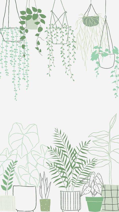 Popular houseplant doodle frame background | free image by rawpixel.com / marinemynt Free Ipad Wallpaper, Plant Png, Doodle Background, Doodle Frame, Plant Background, Free Illustration Images, 타이포그래피 포스터 디자인, Ipad Background, Drawing Wallpaper