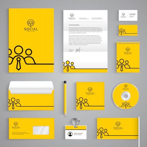 Letterhead Designs, Letterhead Design Inspiration, Social Logo, Corporate Stationery, Flyer Design Inspiration, Corporate Identity Design, Branding Template, Letterhead Template, Letterhead Design