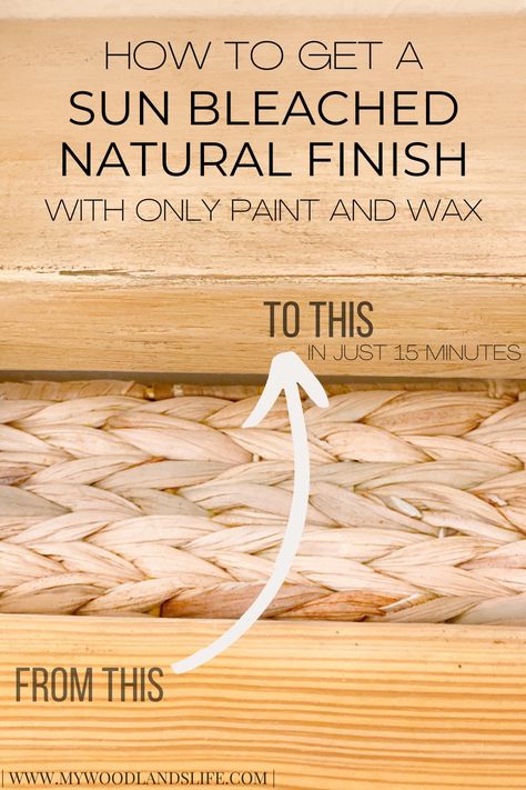 How to lighten yellow and orange streaks on wood using paint and inexpensive DIY tinted furniture wax. See how we gave this 2x4 pine wood stud a modern makeover in just 15 minutes and transformed it into a DIY floating shelf. This easy scrap wood project is perfect for anyone wanting coastal, modern, or farmhouse decor in their home. The paint and wax application technique also works for furniture makeovers too. It's a quick way to refinish and seal wood furniture for a natural or raw wood look. How To Lighten Orange Wood, Raw Wood Stain, Waxing Furniture, Framing Pictures, Furniture Stripping, Scrap Wood Project, Pine Wood Furniture, Raw Wood Furniture, Pine Trim