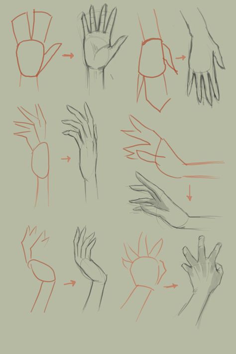 How to draw hands. An art tutorial ♥♡ #Entertainment #Trusper #Tip Drawing Anime Hands, Anime Hands, Hand Drawing Reference, Figure Drawing Reference, Hand Sketch, Anime Drawings Tutorials, Realistic Drawings, Art Tutorials Drawing, Drawing Base