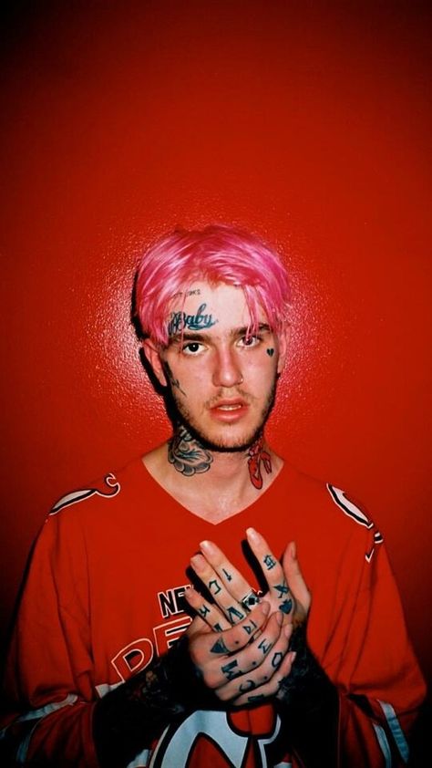 Lil Peep Hellboy, Goth Boy, Rap Wallpaper, Little Bo Peep, Red Wall, Photo Wall Collage, Wallpaper Free, Red Aesthetic, Picture Wall