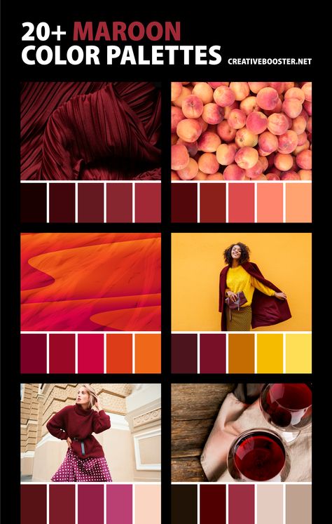 Marun Color Combination, Maroon Color Palette, Burgundy Background Aesthetic, Burgundy Colour Palette, Maroon Aesthetic, Crimson Color, Red Color Combinations, Maroon Outfit, Shades Of Maroon