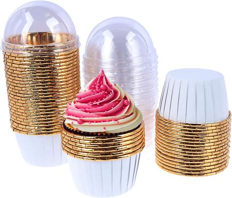 FADACAI 50 Pieces Cupcake Ramekins, 7oz 154ml Cupcake Cases, Disposable Ramekins for Cupcakes, Cupcake Cups with Lids, Muffin Cupcake Baking Cup for Wedding Birthday Party : Amazon.co.uk: Home & Kitchen Pudding Snacks, Muffin Cupcake, Cupcake Baking, Cupcake Pans, Cupcake In A Cup, Cupcake Cases, Disposable Cups, Uk Kitchen, Baking Cupcakes