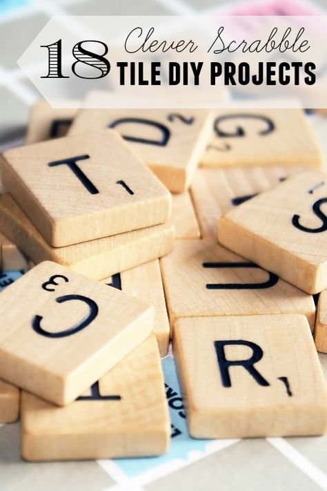 Check out these 18 DIY projects that you can make with scrabble tile. These scrabble tile DIY projects would make great gifts and fun decor for your home! 18 Clever Scrabble Tile DIY Projects via @tipsaholic #scrabble #tiles #diy #scrabbletiles #scrabbleprojects White Tile Crafts Ideas, Ideas With Scrabble Tiles, Scrabble Letter Crafts Valentines Day, Crafts With Scrabble Letters, Scrabble Board Wall Art, Scrabble Crafts Diy, Scrabble Board Crafts, Scrabble Wall Art Diy Framed, Tile Diy Projects