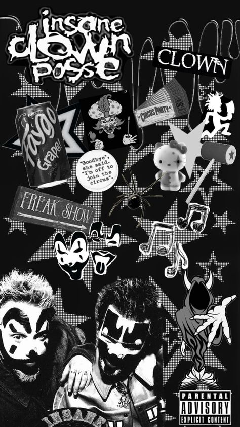 Insane Clown Posse Albums, Black And White Clown, Black And White Wallpaper Iphone, Future Wallpaper, Clown Posse, Insane Clown Posse, Insane Clown, Emo Wallpaper, Pretty Phone Wallpaper