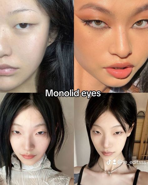 Which eyes do you have? Siren Eyes On Asian, Asian Eyes Types, Kinds Of Eyes Shape, Asian Eyes Reference, Asian Eye Shapes, Down Turned Eyes, Upturned Eyes, Eye Types, Pretty Eyes Color