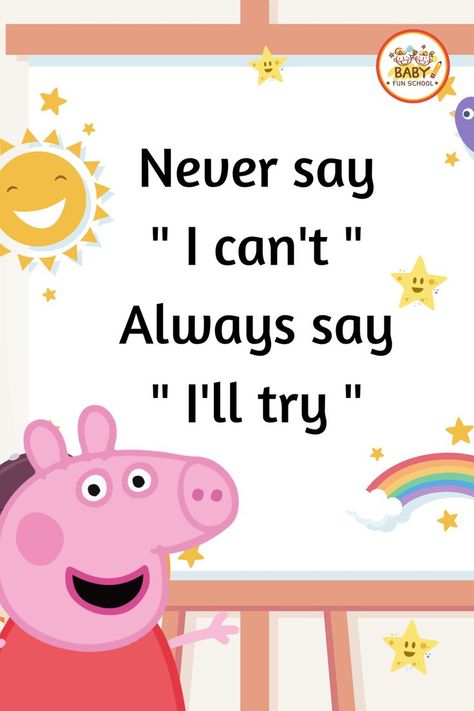 Inspirational Quotes Positive For Kids, Thought For The Day Quotes, Positive Thought For The Day, Thoughts For Kids, Preschool Quotes, Thoughts On Education, Positive Thoughts Quotes, Motivational Quotes For Kids, Doodle Quotes