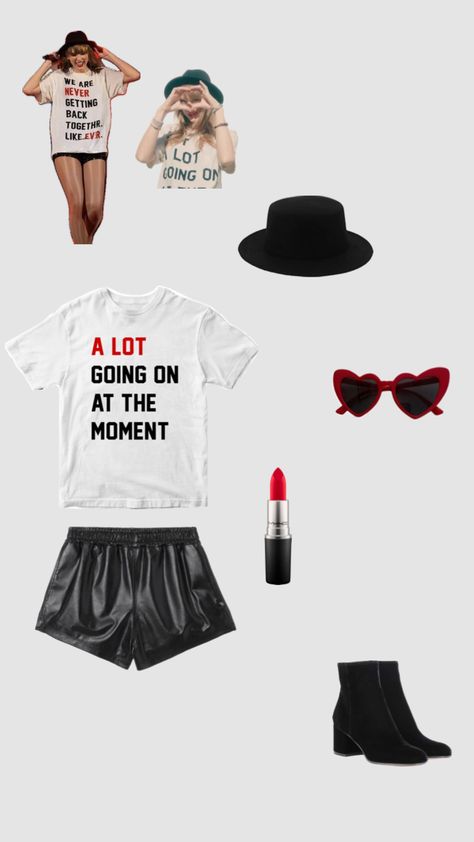 Red/22 Taylor swift eras tour outfit!❤️ 22 Taylor Swift, Taylor Swift Eras Tour Outfit, Eras Tour Outfits, 22 Taylor, Taylor Swift 22, Eras Tour Outfit, Tour Outfits, Taylor Swift Eras Tour, Taylor Swift Funny