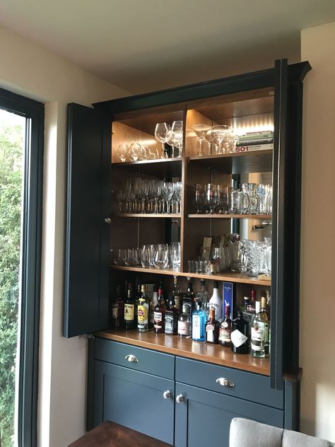 [PaidAd] 79 Hidden Bar Cabinets For Home Guides You Don't Want To Miss This Spring #hiddenbarcabinetsforhome Living Room Drinks Cabinet, Concealed Bar Cabinet, Media Wall With Bar, Bar Cupboard Ideas, Understairs Bar, Gin Cupboard, Bar Cabinets For Home, Concealed Bar, Bar Unit For Home