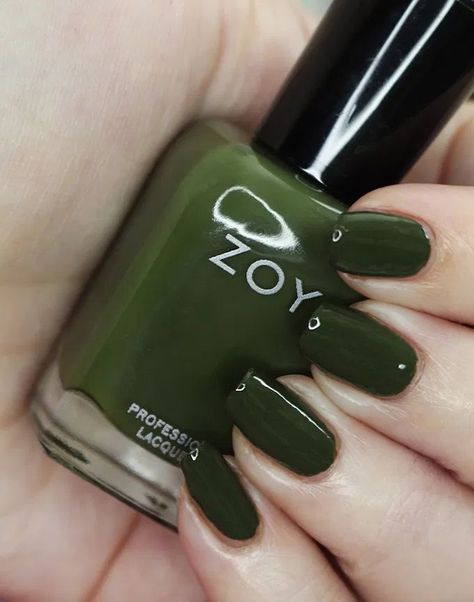 Greenish Nails, Red Fingernails, Fierce Nails, March Aesthetic, Nail Rings, Cute Nail Colors, Nail Polish Swatches, Zoya Nail, New Nail Polish