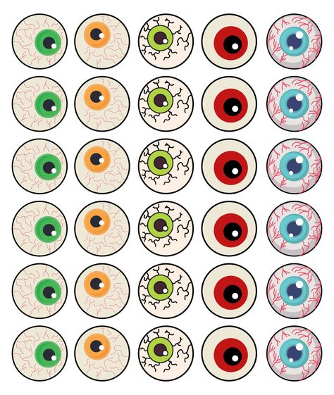 Halloween Eyeballs Printable Spooky Eyes Halloween Printable, Halloween Eye Decorations, Halloween Printables Decorations, Halloween Eyes Decorations, Halloween Decor Printables, Eyeball Halloween Decor, Halloween Eyeballs Decorations, Eyeball Printable, Halloween Decorations Printables