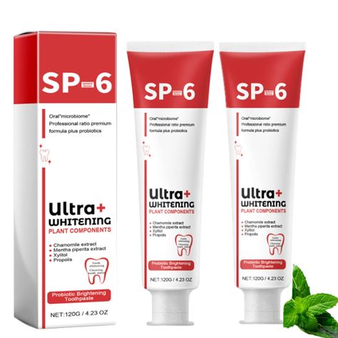 PRICES MAY VARY. 【Sp-6 Probiotic Whitening Toothpaste】: Our probiotic whitening toothpaste uses gentle, natural ingredients that are safe for daily use and improve overall oral health. Fill your entire mouth with refreshing flavor while probiotics further boost your oral health. 【Sp-6 Ultra Whitening】: Regular use of our sp-6 whitening toothpaste effectively and quickly removes years of stains caused by coffee, tea and wine, leaving you with visibly whiter teeth and a whiter smile. 【Deep Cleanin Teeth Whitening Toothpaste, Whiter Teeth, True Things, Oral Care Routine, Whitening Toothpaste, Diet Supplements, White Teeth, Tooth Decay, Sports Nutrition