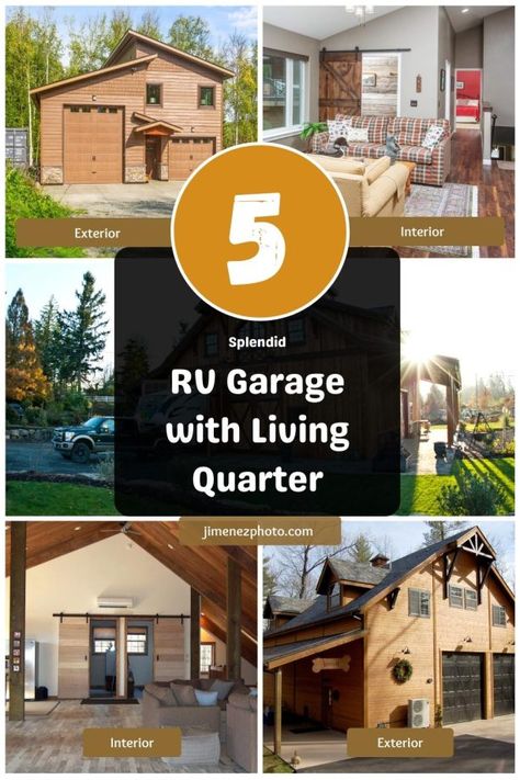 [34 Images] 5 Splendid RV Garage with Living Quarter Inspirations for A Comfortable Staying in a Limited Space Rv Shop With Living Quarters, Large Garage With Living Quarters, Garage With Living Quarters Plans, Rv Garage With Living Quarters One Level, Shop With Small Living Quarters, Rv Barn With Living Quarters, Home With Rv Garage, Rv Garage With Living Quarters, Rv Barn