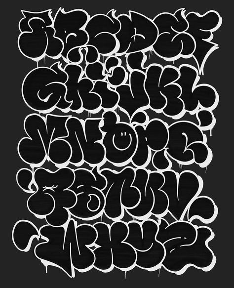 Alphabet Graffiti, Graffiti Alphabet Styles, Graffiti Lettering Alphabet, Typographie Inspiration, Graffiti Art Letters, Graffiti Wildstyle, Graffiti Text, Graffiti Photography, Graffiti Lettering Fonts