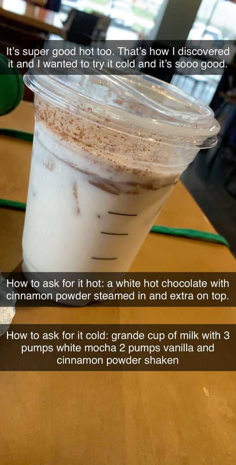 Hot Coffee Ideas Starbucks, Starbucks Coffee Drinks Hot Sweet, Starbucks Hot Drinks No Coffee, Horchata Starbucks Drink Recipe, Hot Starbucks Drinks To Try, Good Hot Teas From Starbucks, Hot Starbucks Drinks Coffee Orders, Starbucks Horchata Recipe, Starbucks Drinks Horchata