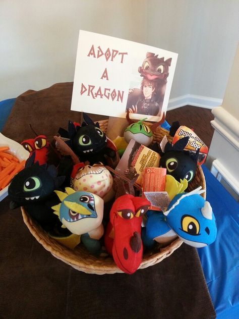 How to train your dragon birthday party. Party favor/ treat bag ideas. Adopt a dragon! Adopt A Dragon Party Favor, How To Train Your Dragon Party Favors, How To Train Your Dragon Birthday Party Ideas, How To Train A Dragon Birthday Party, Toothless Birthday Party Ideas, How To Train Your Dragon Wedding Theme, Unicorn And Dragon Birthday Party, How To Train Your Dragon Birthday, Dragon Birthday Party Ideas