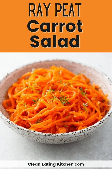 Shredded Carrots Side Dish, Raw Carrot Salad, Ray Peat, Moroccan Carrot, Moroccan Carrot Salad, Carrot Raisin Salad, Carrots Side Dish, Vegan Mediterranean, Moroccan Carrots