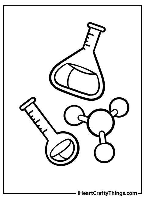 Science Things To Draw, Science Drawing Ideas Easy, Cute Science Drawings, Science Drawings Easy, Science Drawing Ideas Art Projects, Stem Coloring Pages, Science Related Drawings, Science Drawing Ideas, Science Drawings Sketches