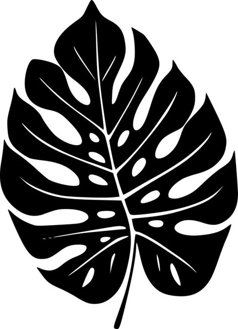 Palm Leaf Vector, Tropical Leaf Silhouette, Leaves Silhouette, Plants Vector, Leaf Vector, Cnc Art, Plant Vector, Leaf Silhouette, Silhouette Template