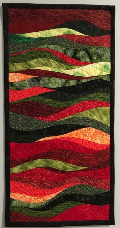 Modern Quilting Designs, Landscape Art Quilts, Quilted Wall Hanging, Abstract Quilt, Quilting Designs Patterns, Landscape Quilt, Quilt Modernen, Quilted Table Runners Patterns, The Color Wheel