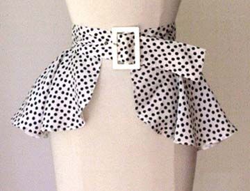 Peplum Diy Peplum Belt, Peplum Belt Pattern, Detachable Peplum Belt, Waist Belt Design, Belt Patterns, Peplum Pattern, Belt Ideas, Peplum Belt, Patricia Field