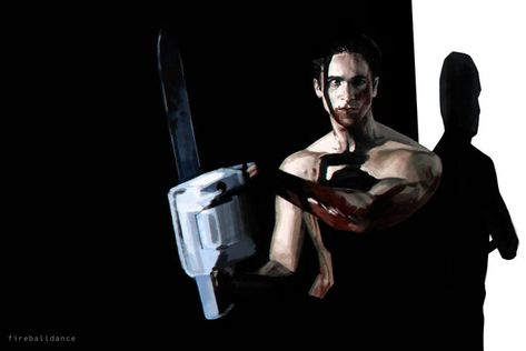 Patrick Bateman Chainsaw Scene, American Pshyco Fanart, Jean American Physco, Patrick Bateman Screaming, American Physco Pfp, Christian Bale Pfp, Patrick Bateman Gif, Patrick Bateman Pfp, American Pshyco Aesthetic