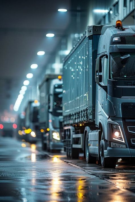 The truck in the logistics center is preparing to load or unload goods from the warehouse. A truck near the warehouses stock photos Logistics Aesthetic, Transport Art, Chrisean Rock, Logistics Warehouse, Freight Transport, Logistics Transportation, Aesthetic Blue, Supply Chain Management, A Truck