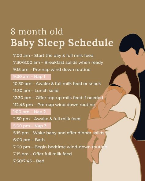 7 & 8 month old baby sleep schedule ⁠⁠A time of sweet snuggles, sleepless nights, and the never-ending quest for a routine that works. ⁠⁠Here's a flexible guide to help you navigate the beautiful chaos that comes with a 7-8-month-old bundle of joy. Remem Sleep Cycle Chart, Nap Chart, Toddler Sleep Chart, Sleep Chart, Baby Sleep Routine, Baby Sleep Regression, 7 Month Baby, Baby Sleep Training, Baby Routine