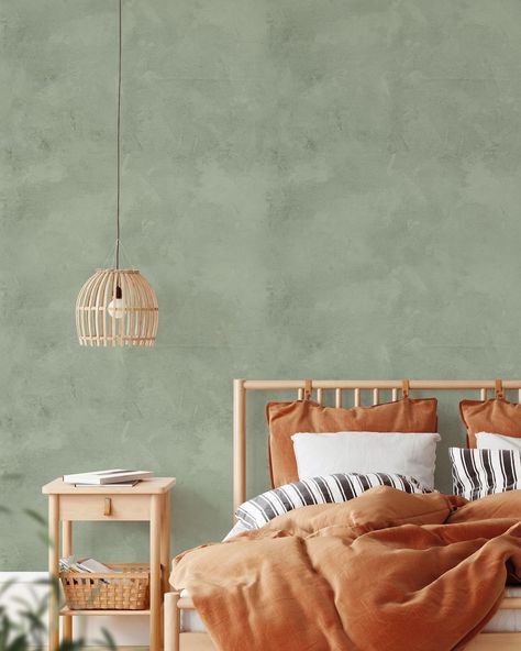 ⏰ New limewash style wallpaper...coming soon! Turn on your notifications to be alerted as soon as this design drops! 🔔 Not sure how? Just go to our ig account page, click the little bell on the top right corner, and turn on posts, stories and reels! Sage Limewash, Limewash Walls Green, Sage Green Limewash, Green Limewash Bedroom, Green Limewash Wall, Limewash Accent Wall, Green Limewash, Limewash Wallpaper, Lime Wash Walls