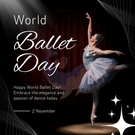 Celebrate World Ballet Day with a stunning design that showcases the beauty and grace of ballet. Download this design now and share your passion for dance with the world! #WorldBalletDay, #Ballet, #DanceArt, #BalletDesign, #DanceCelebration, #BalletCommunity, #BalletLovers, #BalletLife, #DanceInspiration, #BalletPerformance, #DanceEvent, #CelebrateBallet World Ballet Day, Ballet Designs, Ballet Performances, Black And White Minimalist, Dance Event, White Minimalist, Dance Art, Pro Black, Single Image