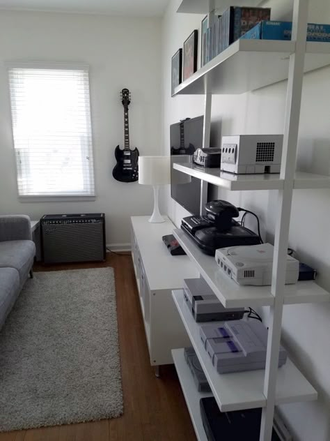 Show us your gaming setup: 2016 Edition                              … Spare Bedroom Game Room Ideas, Bilik Permainan, Retro Games Room, Video Game Rooms, Gaming Room Setup, Gamer Room, Video Game Room, Spare Bedroom, Game Room Design