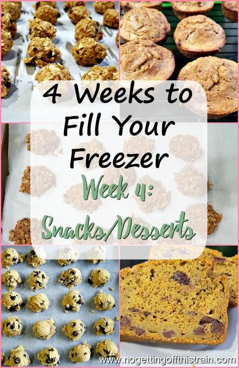 Fill Your Freezer, Freezer Desserts, Healthy Homemade Snacks, Freezer Dinners, Budget Freezer Meals, Freezer Friendly Meals, Freezable Meals, Freezer Meal Planning, Make Ahead Freezer Meals