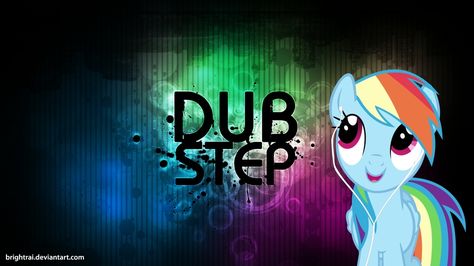 "Dubstep" by brightrai Easy Minecraft Cake, Dubstep, Rainbow Dash, Toy Boxes, My Images, Elementary Schools, Manga Art, My Little Pony, Neon Signs