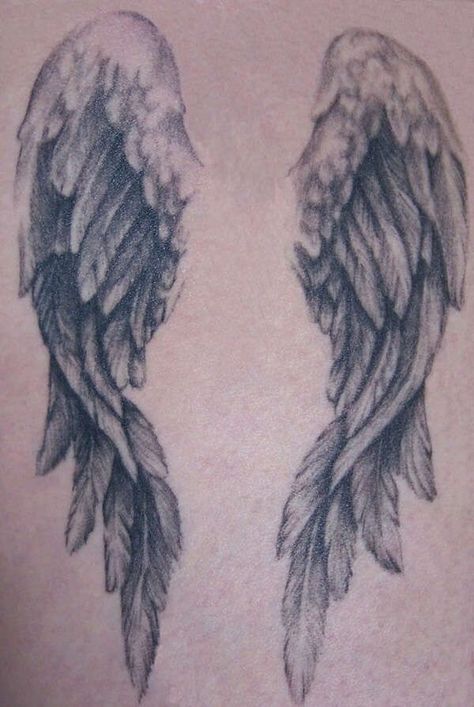 Chinese Tattoo Designs, Angel Wings Tattoo On Back, Cross With Wings Tattoo, Angel Wing Tattoo, Wing Tattoos On Back, Alas Tattoo, Cross With Wings, Tattoo Son, Backpiece Tattoo