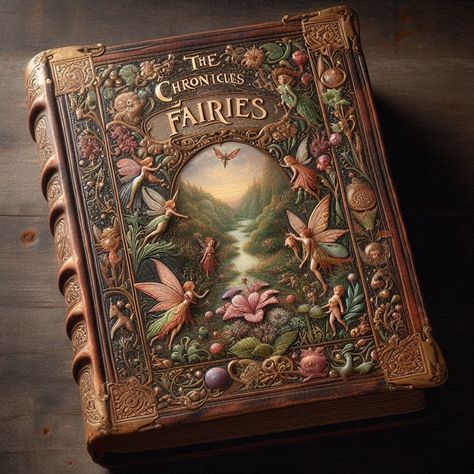 Fantasy Book Concept Art, Fairytale Journal, Fairytale Book Cover, Magic Book Cover, Decoupage Books, Folklore Book, Fairytale Book, Magic And Mystery, Fairy World