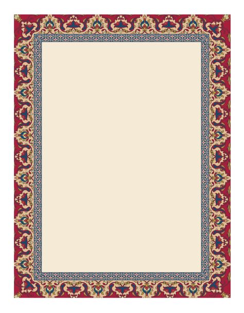 Download the Vintage red border frame in Eastern style. Ornate element for design and place for text. Ornamental vintage pattern for wedding invitations and greeting cards. Traditional decor. 20479069 royalty-free Vector from Vecteezy for your project and explore over a million other vectors, icons and clipart graphics! Wedding Card Border Design, Nikkah Nama, Calligraphy Borders, Nikkah Certificate, Islamic Design Pattern, Nikah Decor, Frames Design Graphic, Eid Background, Laser Cut Decor