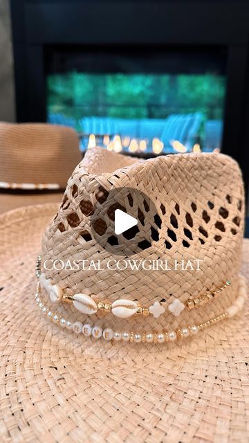 Rêve x Rae │ Erin Rae on Instagram: "🐚🤠This is your sign to make a coastal cowgirl hat!   ⬇️Save this reel for later!  I had so much fun decorating these hats with the girls and can’t wait to wear it this summer.   Hats were from various stores and Amazon  10500pcs Bead set was also from Amazon   🤍Follow @revexrae for more summer activities! 🤍  Comment “hat” if you want the link to the materials!  . . . . . . .  #diy #coastal #coastalcowgirl #easydiy #amazon #amazonfinds #activity #girlsnight #birthday #cowgirlhat #aesthetic #inspiration #summervibes" Make Your Own Cowgirl Hat, Coastal Cowgirl Hats Diy, Coastal Cowgirl Hat Beads, Coastal Cowgirl Hat Diy, Decorating Cowgirl Hats, Cowboy Hat Decorating, Cowgirl Hat Diy, Diy Cowgirl Hat, Diy Cowboy Hats