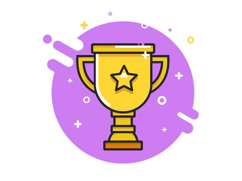 Achievement Icons - Trophy by Mansoor Ali Khan Achievements Icon, Achievement Logo, Circle Logo Template, Story Logo, Abc Preschool, Logo Templates Design, Clothes Logo, Coffee Artwork, Android App Design