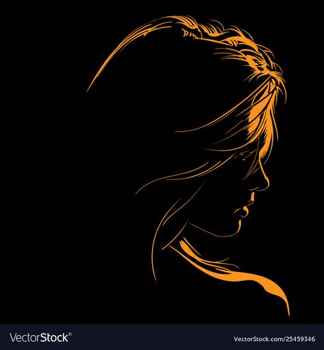 Siluette Woman Silhouettes, Face Silhouette Art, Sillouttes Images Women, Women Silhouette Art, Womens Silhouette, Beauty Woman Face, Silhouette Head, Silhouette Of A Woman, Face Silhouette