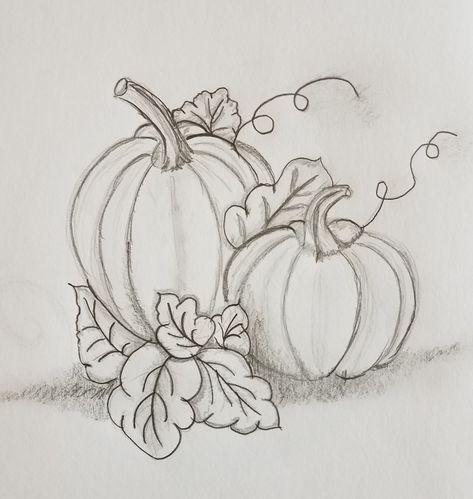 Fall Leaf Sketch, Autumn Drawing Ideas Pencil, Pumpkin Pencil Drawing, Fall Drawings Autumn Easy, Autumn Pencil Drawing, Fall Sketch Ideas, Cute Christmas Drawings Easy Simple, Fall Sketches Drawing, Thanksgiving Sketches