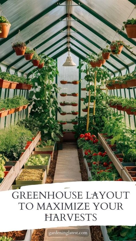 Green House Plants Gardening, Simple Greenhouse Design, 8x6 Greenhouse Layout, Where To Put Greenhouse, Greenhouse In Backyard, Plastic Greenhouse Ideas, Vegetable Garden Greenhouse, Green House Designs, Greenhouse Layout Ideas