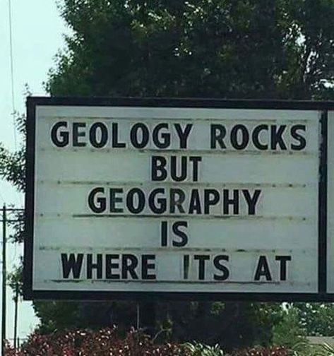 Corny Jokes, Geology Rocks, Science Jokes, Science Humor, Bad Jokes, Funny Puns, Dad Jokes, Funny Signs, A Sign