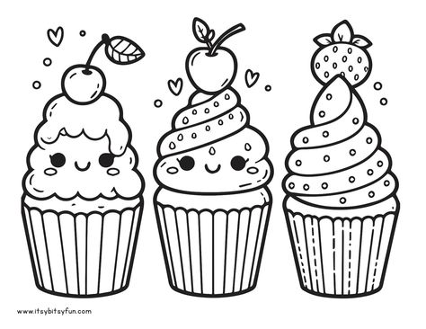 Cupcake Coloring Pages Free Printable, Cupcake Coloring Pages, Coloring Printables, Coloring Pages Free Printable, Fairy Coloring Pages, Easter Coloring Pages, Coloring Supplies, Easter Colouring, Fall Coloring Pages