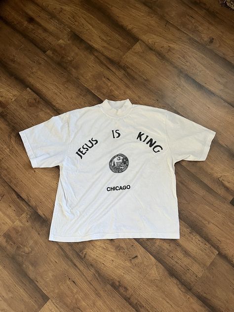 Kanye West Jesus Is King T-shirt Size Medium | Grailed Jesus Is King Tshirt, Kanye Merch, Jesus Is King Kanye, Kanye West Shirt, Jesus Is King, King Shirt, King Tshirt, Fire Fits, Men's Tops