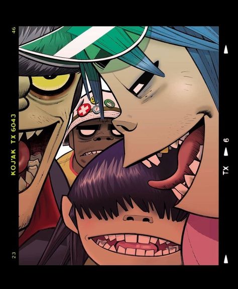 Gorillaz Demon Days, Jamie Hewlett Art, Gorillaz Band, Cartoons Band, Demon Days, Monkeys Band, Gorillaz Art, Collage Poster, Band Posters