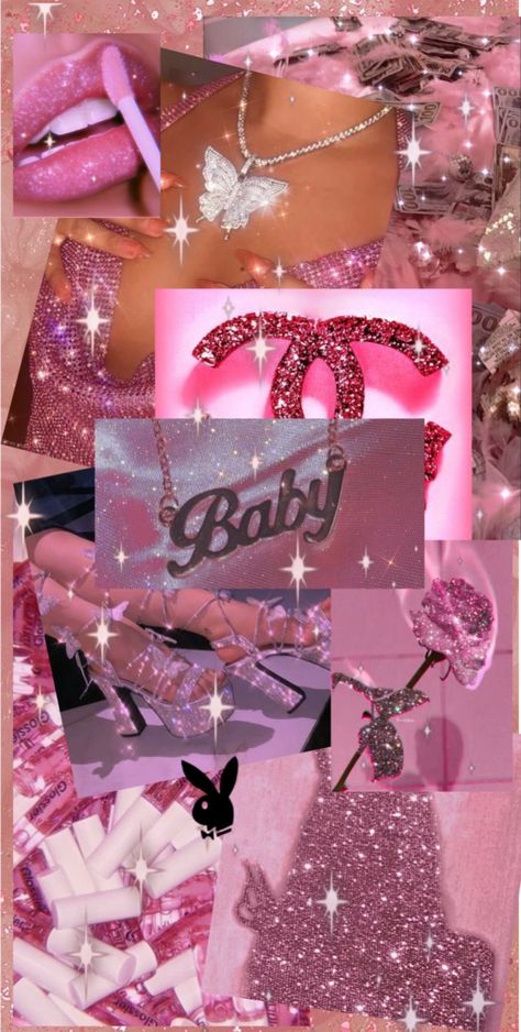 Bratz Wallpaper Iphone Aesthetic, Bratz Doll Aesthetic Wallpaper, Pink Glitter Wallpaper Aesthetic, Bratz Backgrounds, Pink Girly Things Wallpaper, Baddie Core, Baby Bratz, Pink Walpaper, Sparkly Iphone Wallpaper